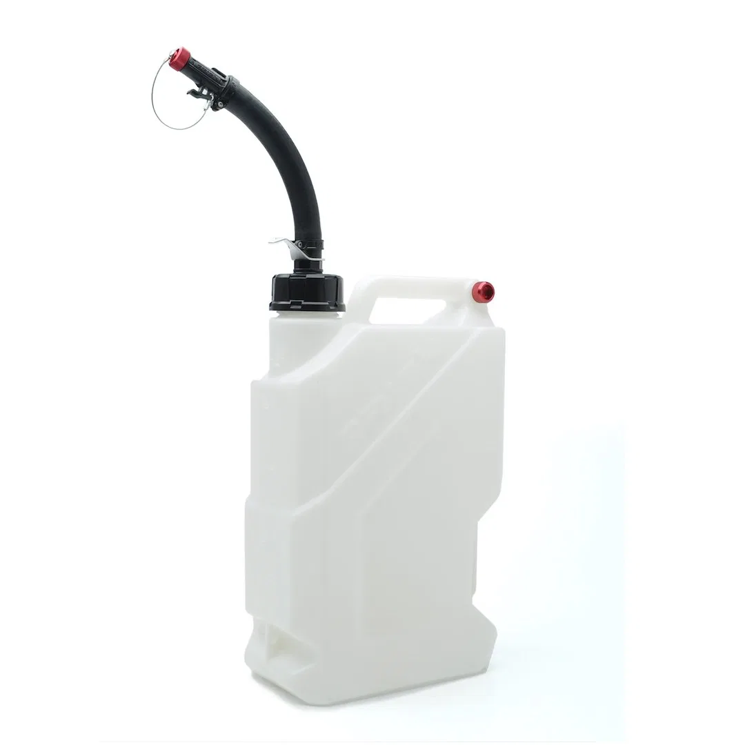 14209 – STKR CONCEPT Liquid Storage Container, White 3 Gallon Free Standing HDPE Plastic With Black Hose Bender Spout...
